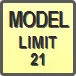 Piktogram - Model: Limit 21
